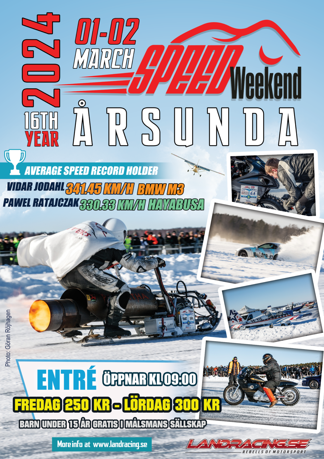 Registration open for Speed Weekend 2024 Landracing